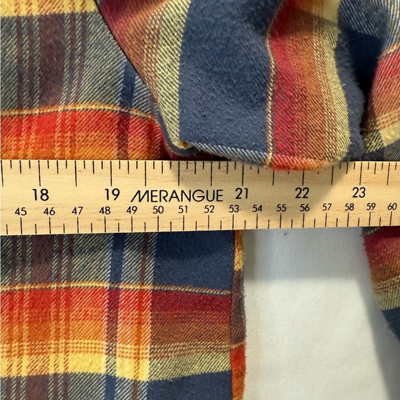 Burton Vibrant Gorpcore grunge Plaid Flannel Button-Down Shirt Size Large - Picture 9 of 10